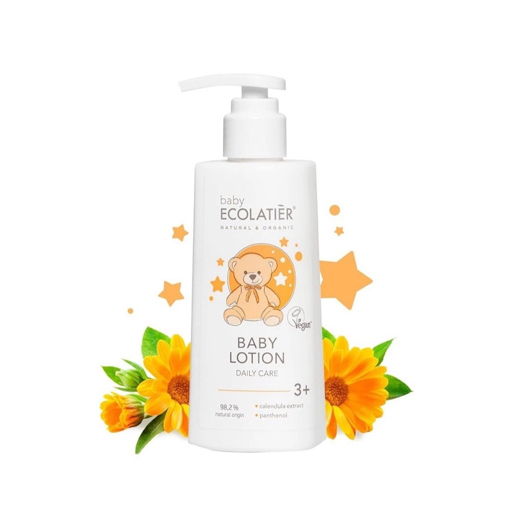 NEW ECOLATIÈR Daily Care Baby Lotion 5oz Moisturizer For Sensitive Skin Natural